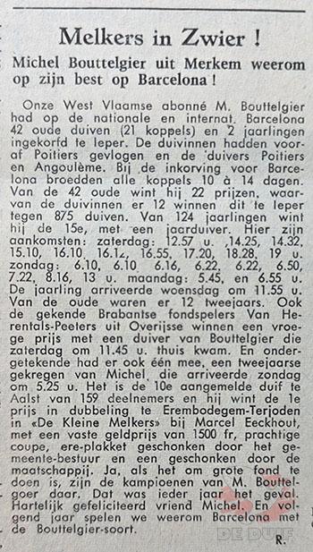 Eerste berichtgeving Barcelona 1976. Eerste berichtgeving Barcelona 1976.