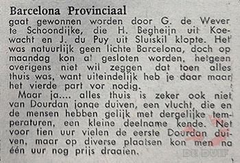 Barcelona Provinciaal Zeeland 1976. Barcelona Provinciaal Zeeland 1976.