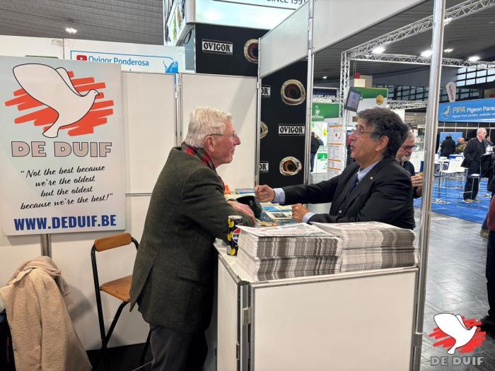 De beurs op de Olympiade op vrijdag.