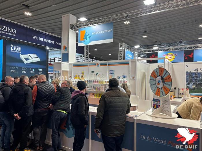 De beurs op de Olympiade op vrijdag.