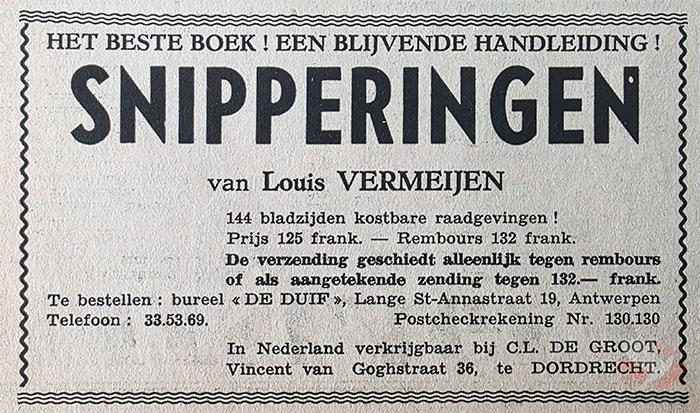 De Duif van 6 juni 1956. De Duif van 6 juni 1956.