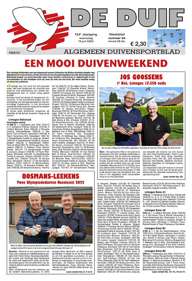De Duif week 24