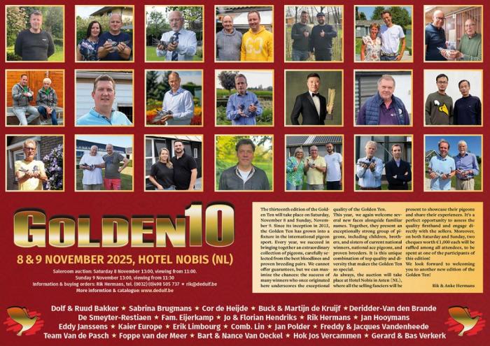 Announcement Golden Ten 2025