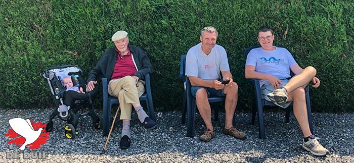 Met Leon, Alain, Maxime en de kleine Martin is er een viergeslacht in de familie Henry.