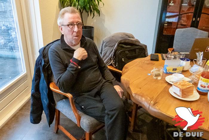 Gerard op de praatstoel.
