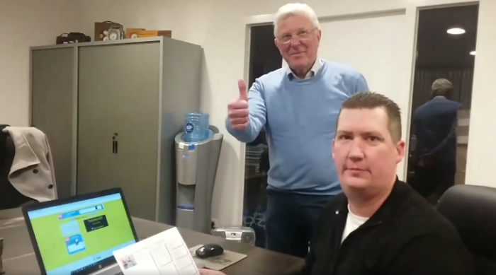 Willem de Bruijn en Rik Hermans.