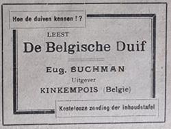 Advertentie uit De Duif van 1914