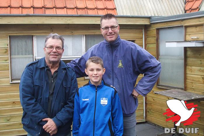 V.l.n.r. Adrie, Joachim en Erwin Houmes winnen 1e Nat. Orleans Sector 1 tegen 10.333 d.