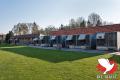 Gino's duivendomein beslaat een oppervlakte van 5000 m². Hier een deel van de hokken.