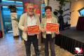 Winnaars van de loterij op zondag. / Winners of the lottery on Sunday.