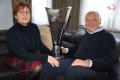 Anette en André met de trofee van Koning van Union Antwerpen 2013. Het record werd voor de zoveelste maal scherper gesteld !