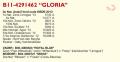 Pedigree Gloria B11-4291462